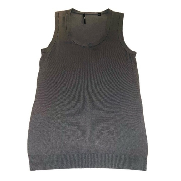 Medium BOSS Hugo Boss Scoop Neck Ribbed Sleeveless Tank Top - Picture 1 of 5